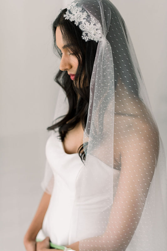 Juliet cap veil