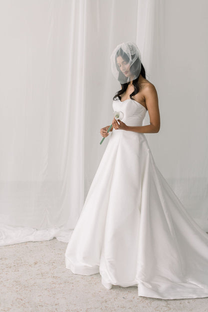 tulle birdcage veil