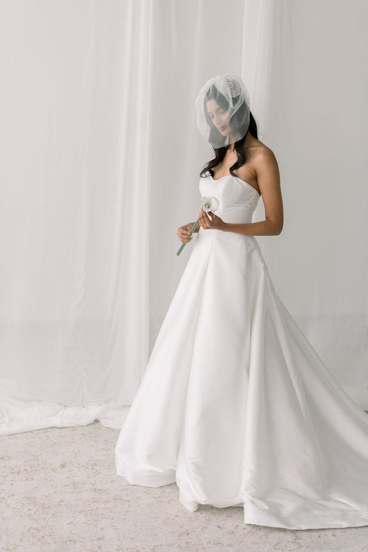 tulle birdcage veil