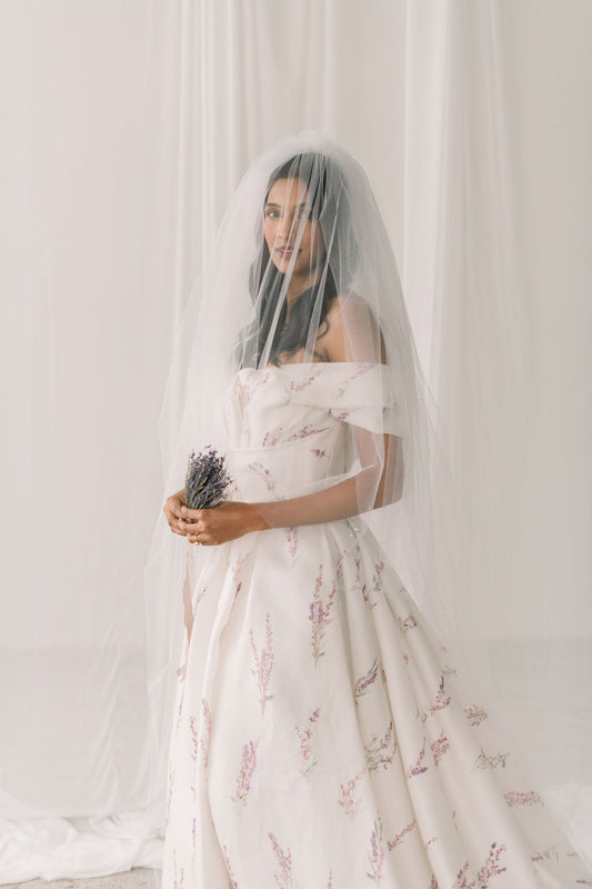 bridal two tier veil
