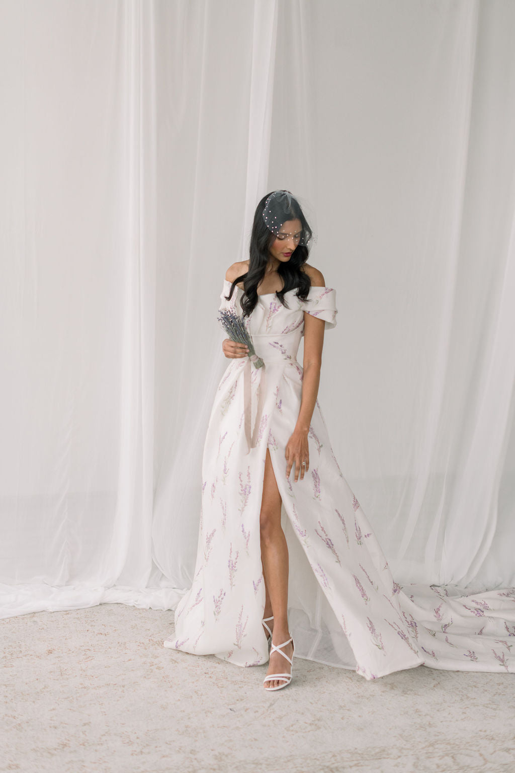 tulle birdcage veil