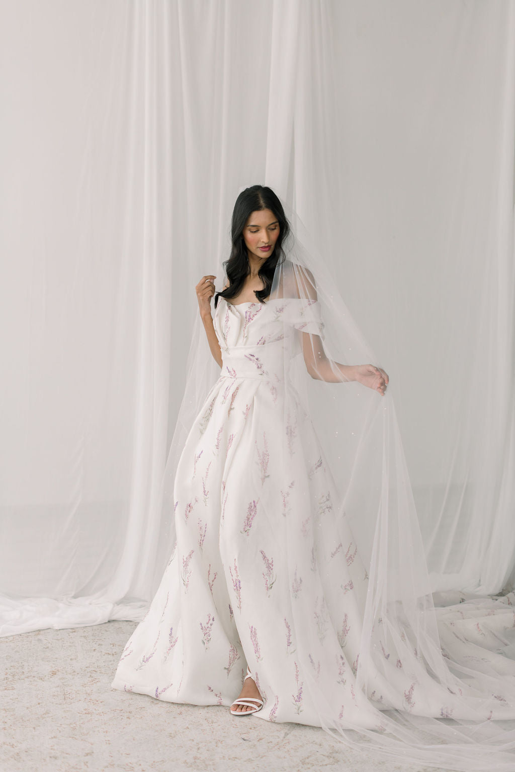 wedding single tier bridal veil