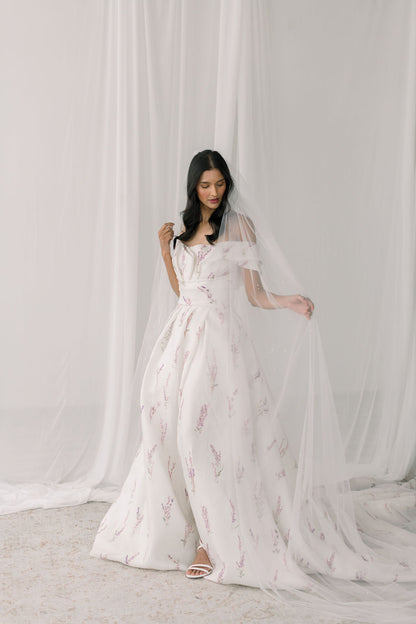 wedding single tier bridal veil