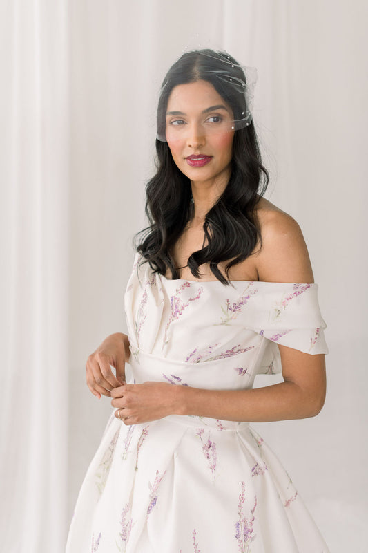 tulle birdcage veil