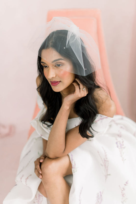 tulle birdcage veil