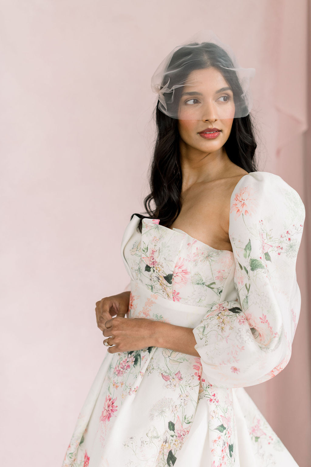 Birdcage veil - Bandeau Italian matte tulle veil Birdcage veil - Bandeau Italian matte tulle veil
