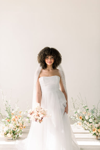 sequin veil