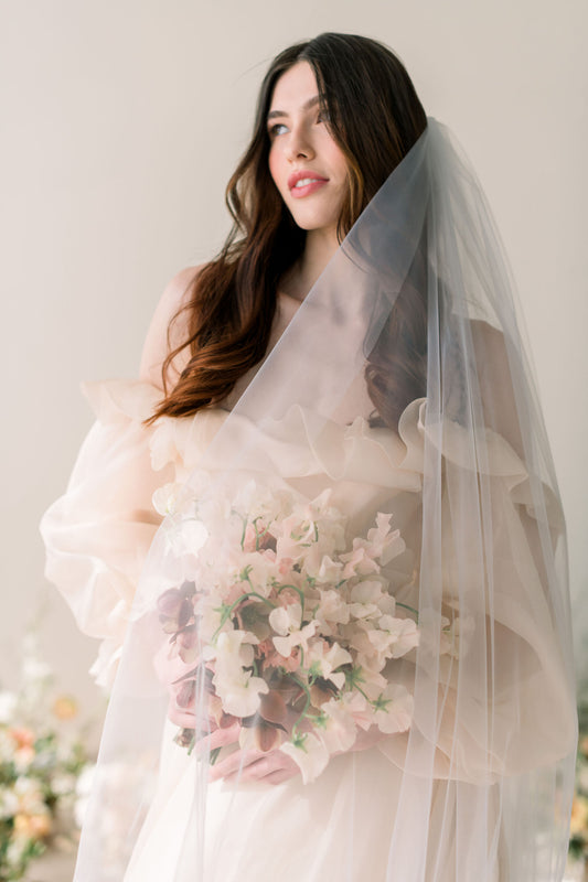 soft tulle wedding veil