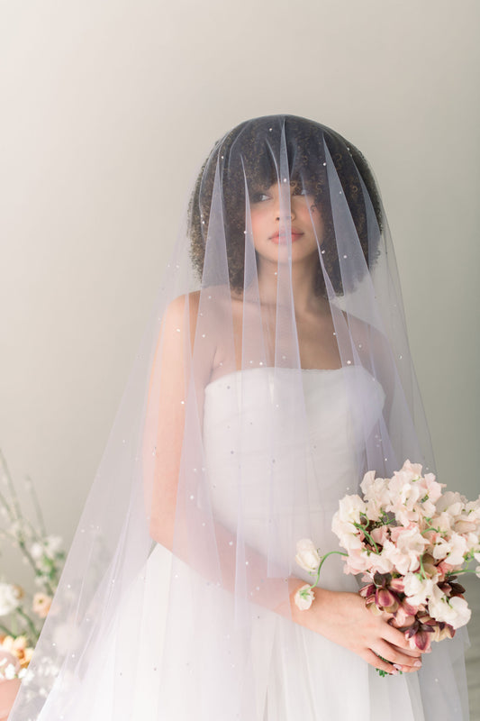 lavender wedding veil