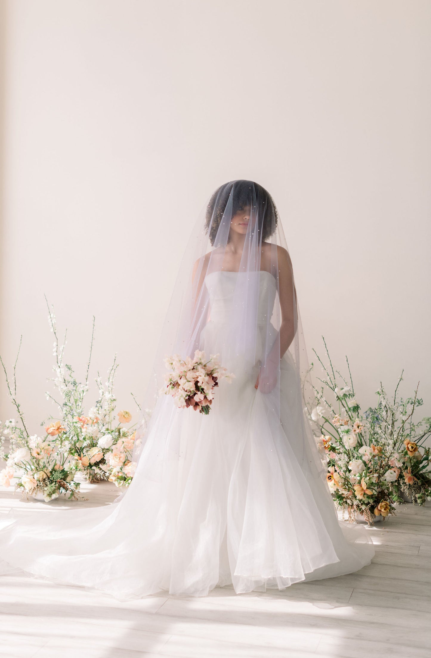 purple wedding veil