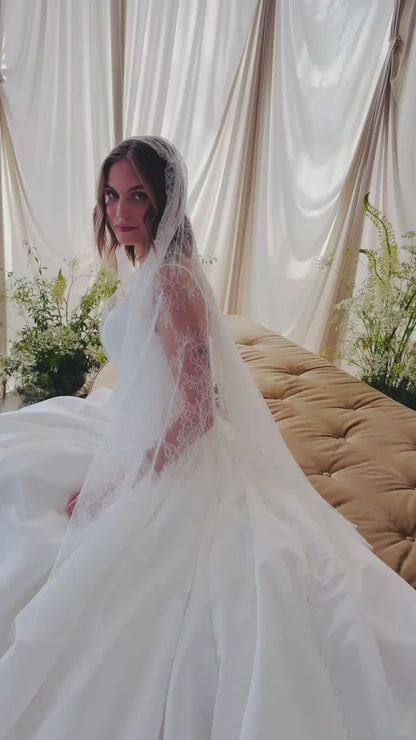 Juliet veil - Lace wedding veil