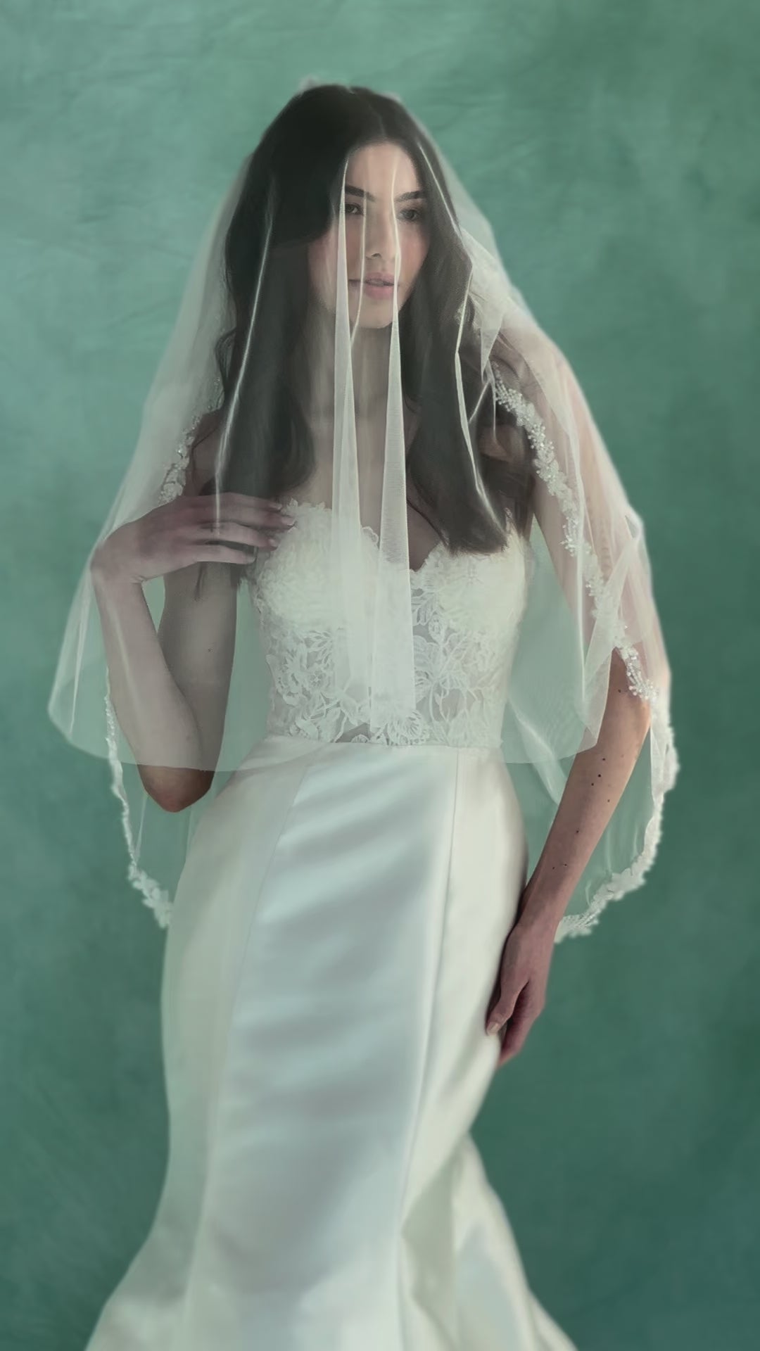 soft tulle wedding veil