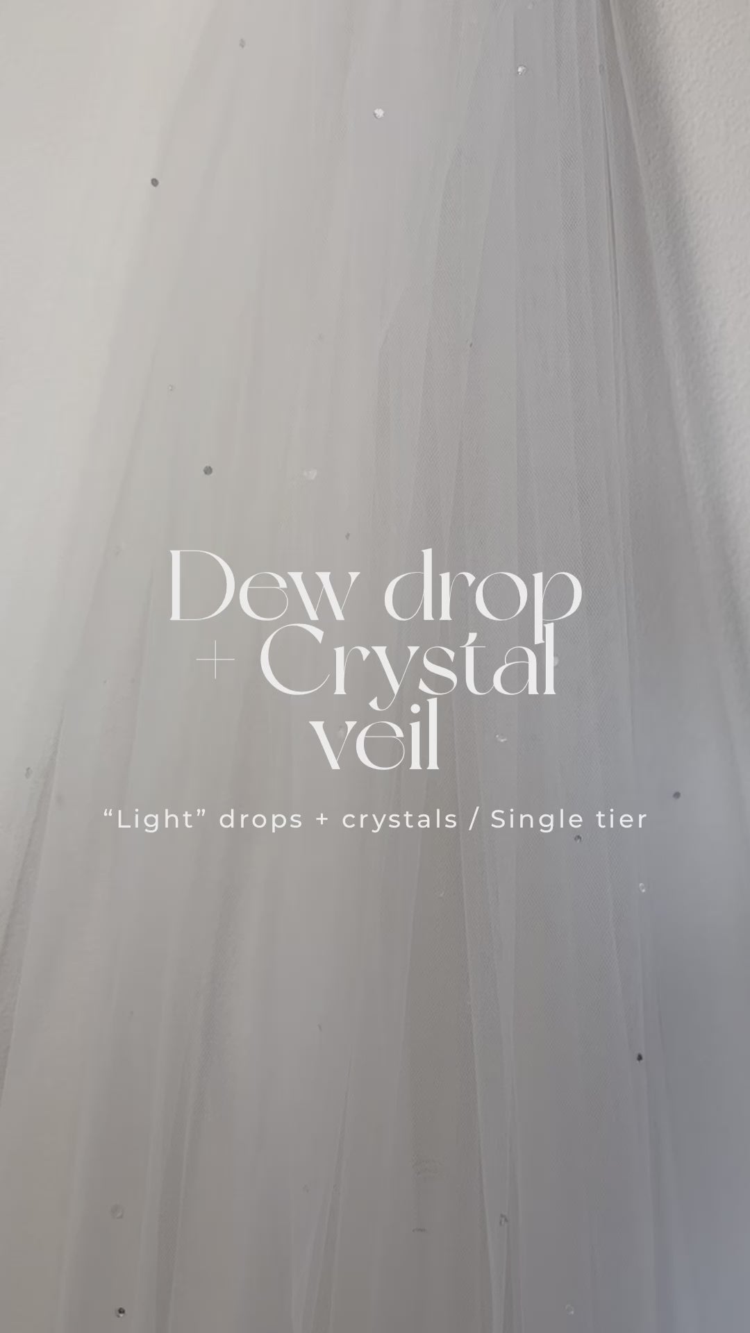 dew drop wedding veil