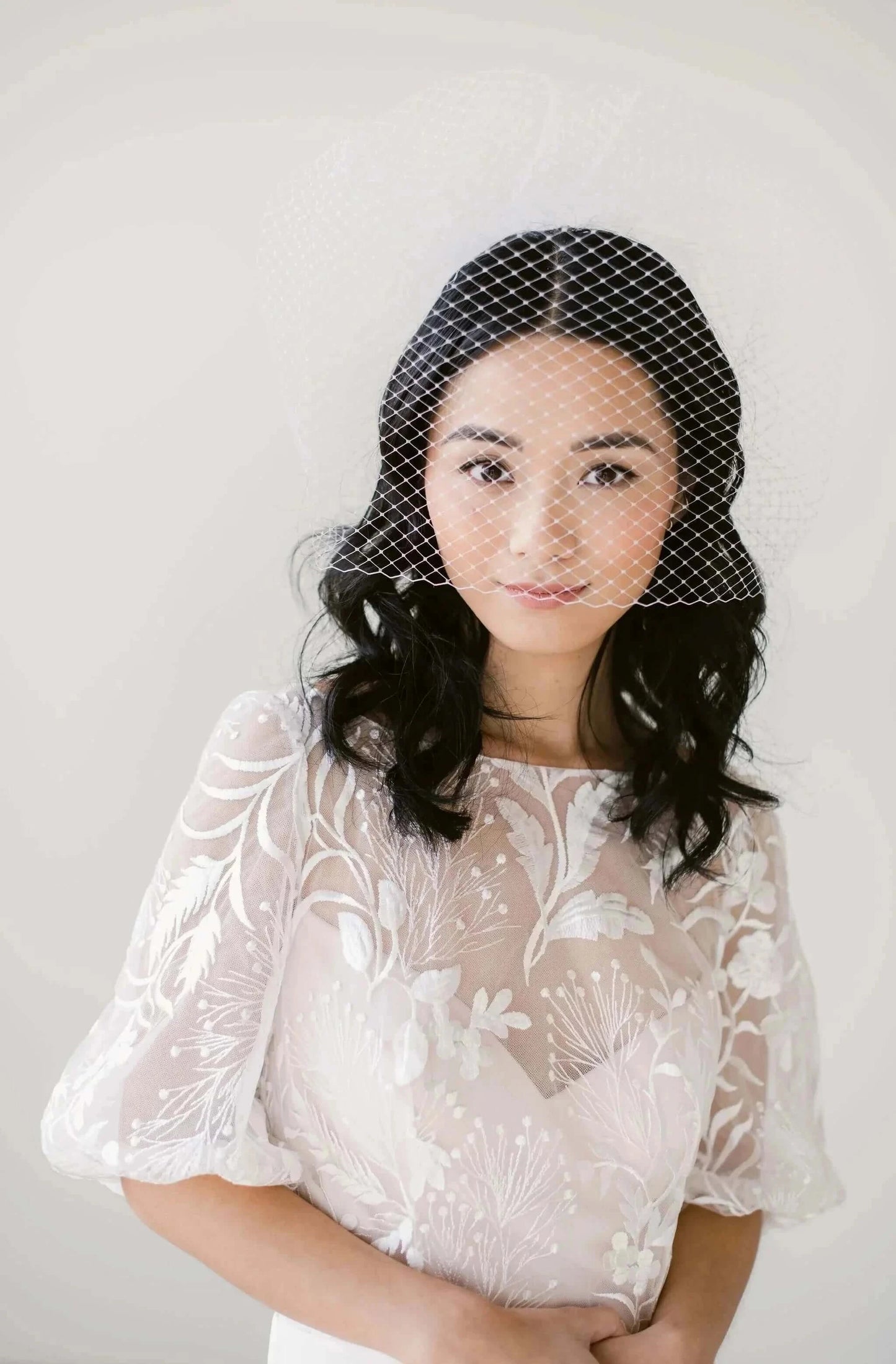 18 inch Bridal birdcage veil - ready to ship Tessa Kim