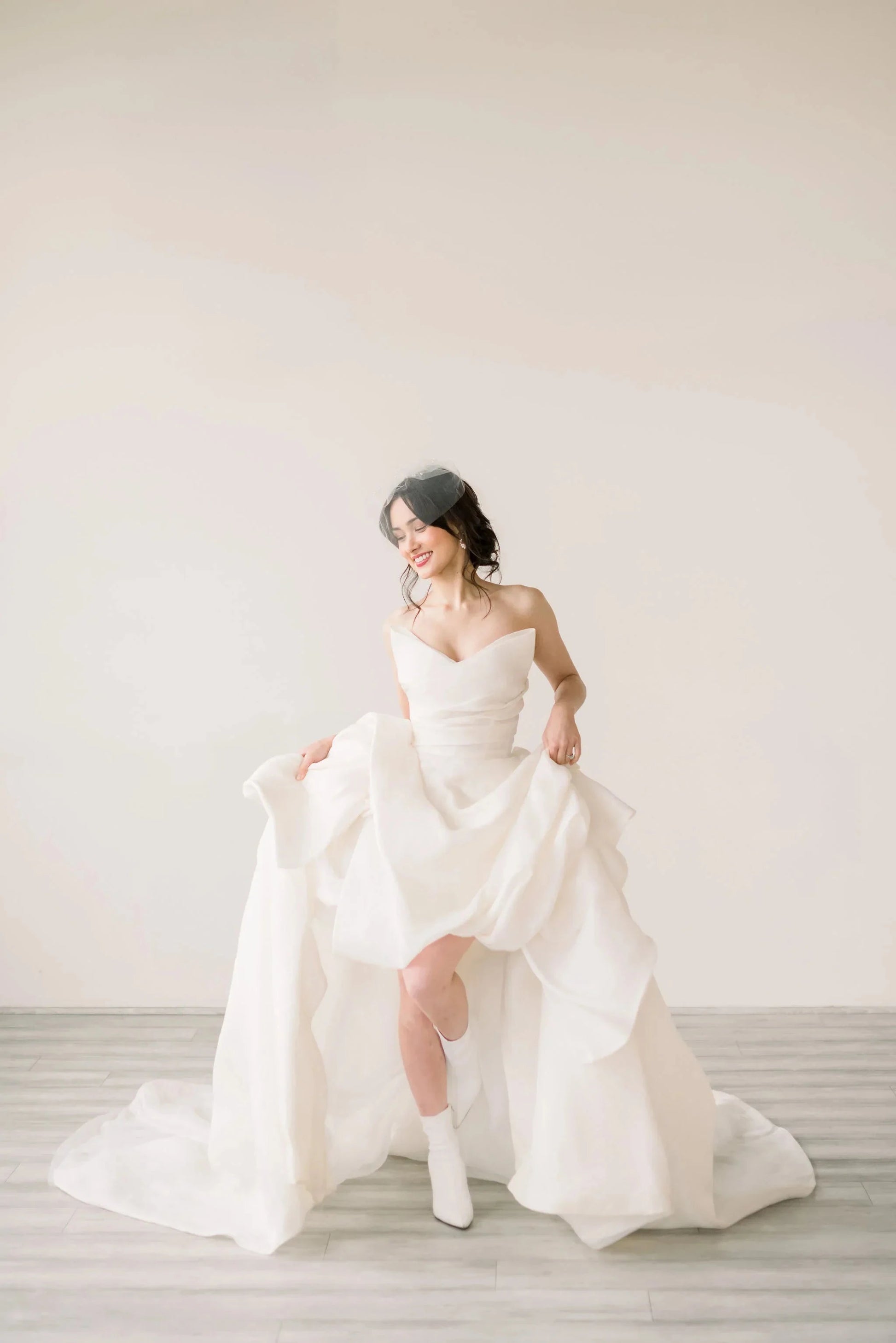 Elegant Pearl Birdcage Veil Ready to ship