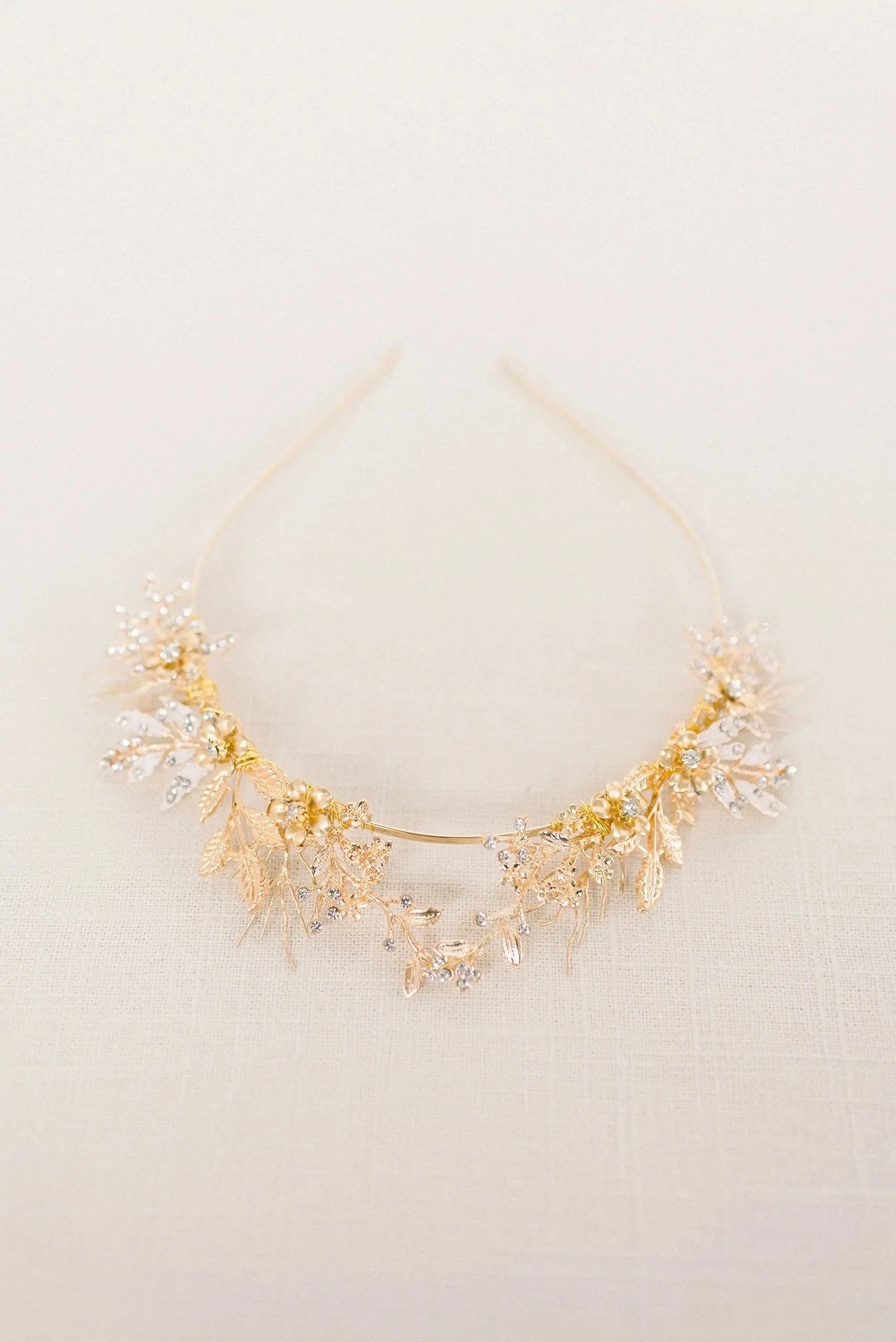 Gold Silver woodland tiara crown - style 4010 Tessa Kim